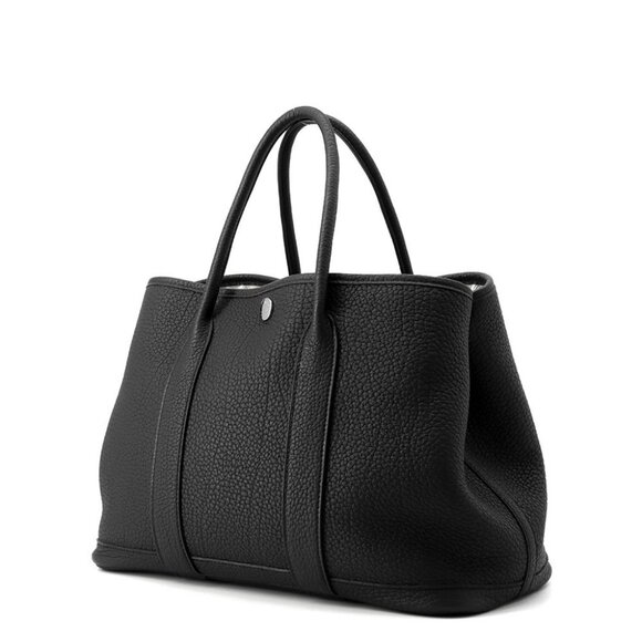 HERMES Garden Party Size TPM Negonda Leather Black - Picture 2 of 8